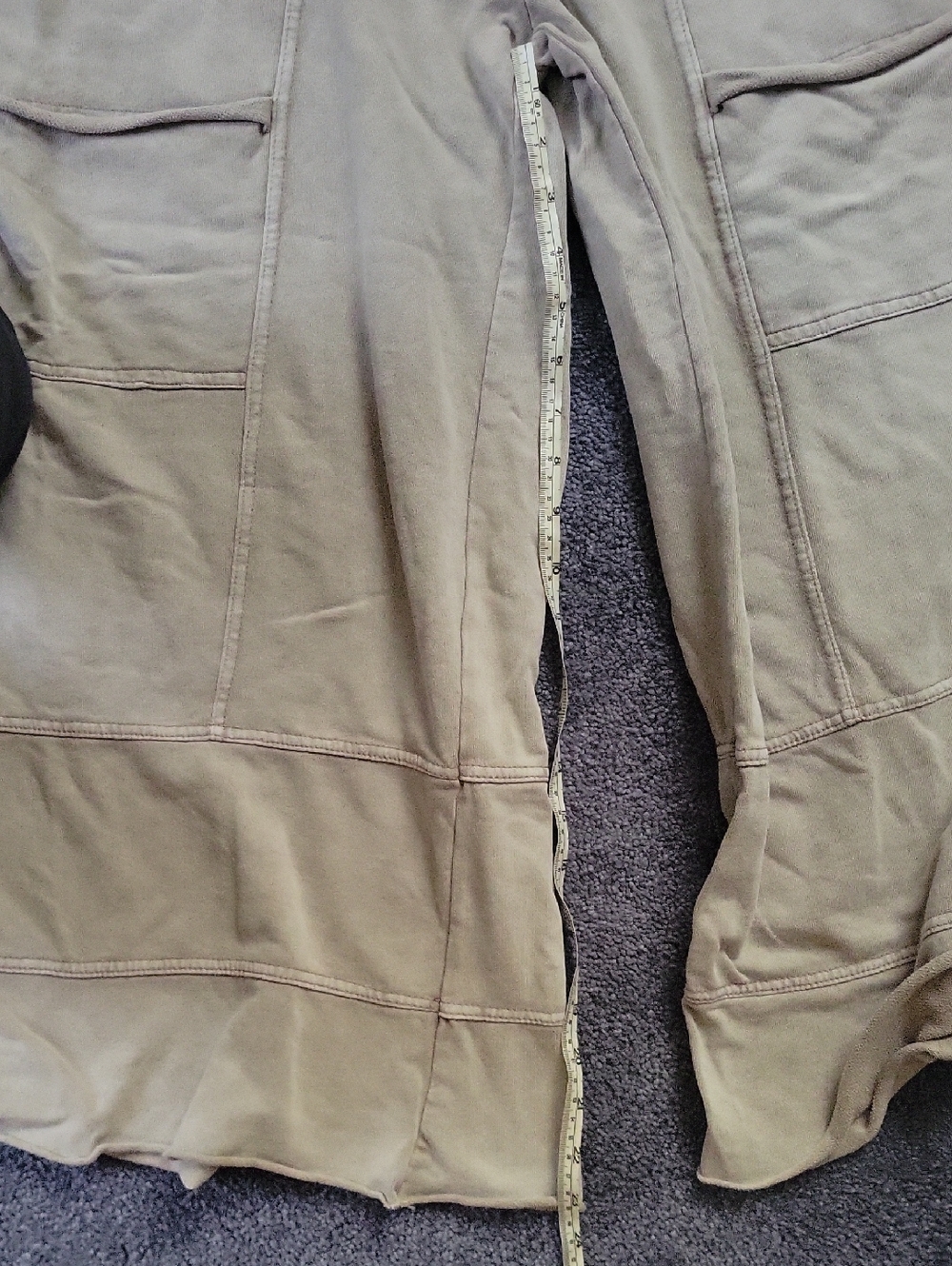 Easel Taupe Terry Knit Jogger Pants - Picture 5 of 5